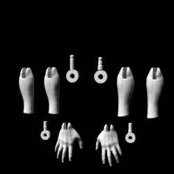 Replacement parts (hands and forearms) for male monster high dolls