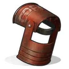 Rust Coffe Can Helmet