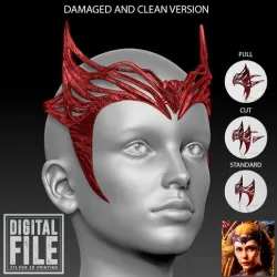 Scarlet Witch Crown - Wanda Tiara Headpiece - Multiverse of Madness inspired version - fan made 3D model