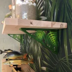 Shelf support bracket - natural look
