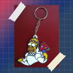 Simpson Key Ring - Homer Bride