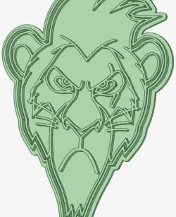 Skar 100mm King LEon cookie cutter