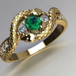 SNAKE RING , ANEL COBRAS