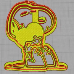 Snoopy Heart Cookie Cutter