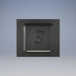 SQUARE MOLD LETTER E