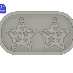 Star Earrings Silicone Mold Tray