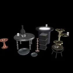 Star Wars Jabba's Palace Accessories for 3.75" and 6" figures