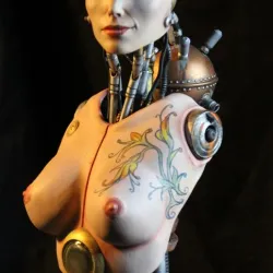 Steampunk robot girl