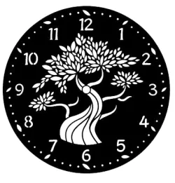 Tree wall clock