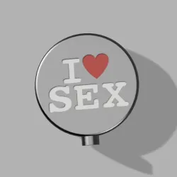 Trophy, decoration, frame I love sex
