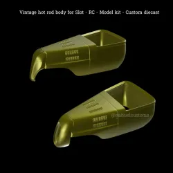 Vintage hot rod body for Slot - RC - Model kit - Custom diecast