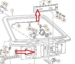VW Corrado licence plate trim fix