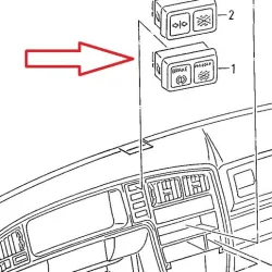 (VW Corrado model <93) Blind / dummy switch cap