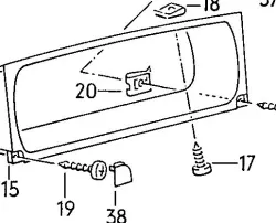 VW Corrado speedo corner cover cap ( 535 858 508 )