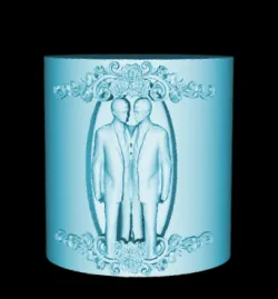 Wedding candle Mr&Mr