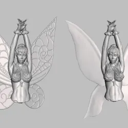 Wing Mod for Tinkerbell Fanart - 75mm 3D print model