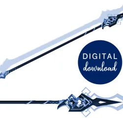 ZHONGLI Vortex Vanquisher STL FILES [Genshin Impact]