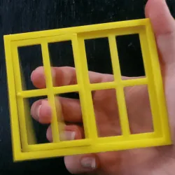 1/12 Sliding dollhouse window (Model No.10)