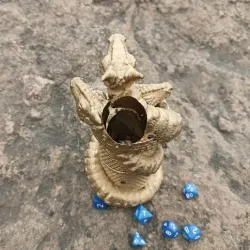 3 Headed Dragon Guardian DND Dice Tower | DND Dice Tower