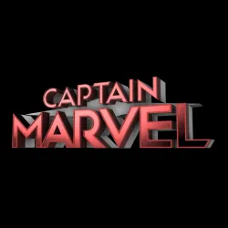 3D MULTICOLOR LOGO/SIGN - Captain Marvel