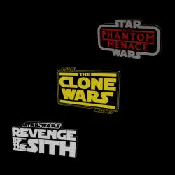 3D MULTICOLOR LOGO/SIGN - Star Wars Prequal Trilogy