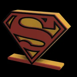 3D MULTICOLOR LOGO/SIGN - Superman