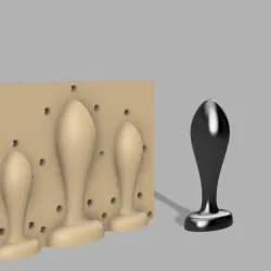 Anal Plug Mold x 3 sizes