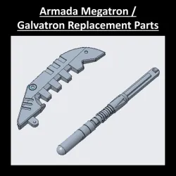 Armada Megatron / Galvatron Horn & Missile Replacement