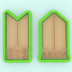ARMY BTS cookie cutter, ARMY- BTS, ARMY cookie cutter