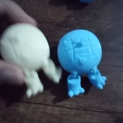 Articulated Flexi Basketball-Ball Guy 3D (Supportedandunsupported)