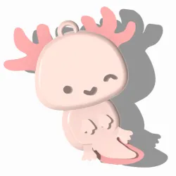 Axolotl keychain kawaii axolotl keychain