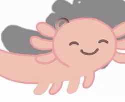 Axolotl keychain (little garlic keychain)