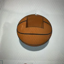 Basketball pencil holder