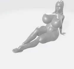 BBW chubby girl naked on the beach with flip flops (no supports)