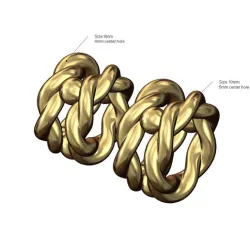 Bead and braided wire bead and charm 3D print model