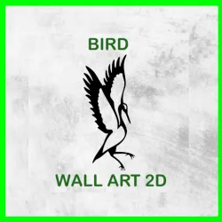 BIRD WALL ART 2D
