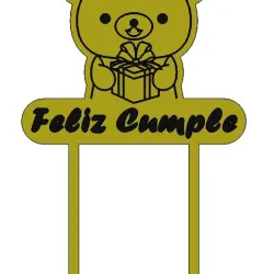 Cake Topper Teddy Bear