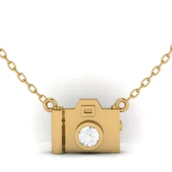 Camera Pendant STL 3D Model for Jewelry Printing