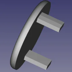 Cap hinge hinge front door