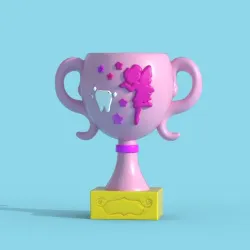 Clean teeth trophy