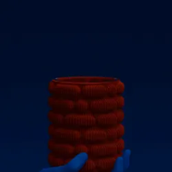 Code Morse Vase