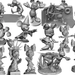 COLLECTION "Mickey Mouse" STL! VERY CHEAP!