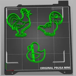 cookie cutter 3 STL models