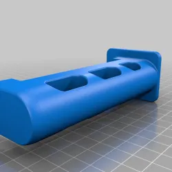 Creality (Ender 3) Filament holder 80mm spools, Thicker End Remix