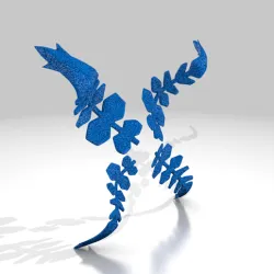 cryo fern\крио папоротник(genshin impact)