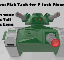 Custom Flak Tank for 7 Inch Space Marines