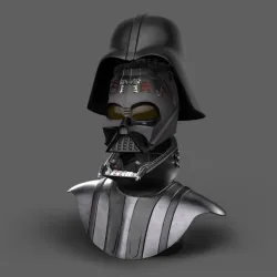 Darth Vader Helmet ROTJ Reveal, stand, Anakin's head and damaged Helmet