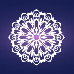 Decorative mandala mural, wall decoration