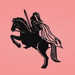 Decorative mural, wall decoration, panno, A Knight On A Horse