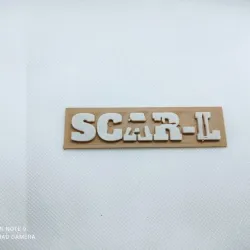 DECORATIVE PLAQUE SCAR-L WEAPON